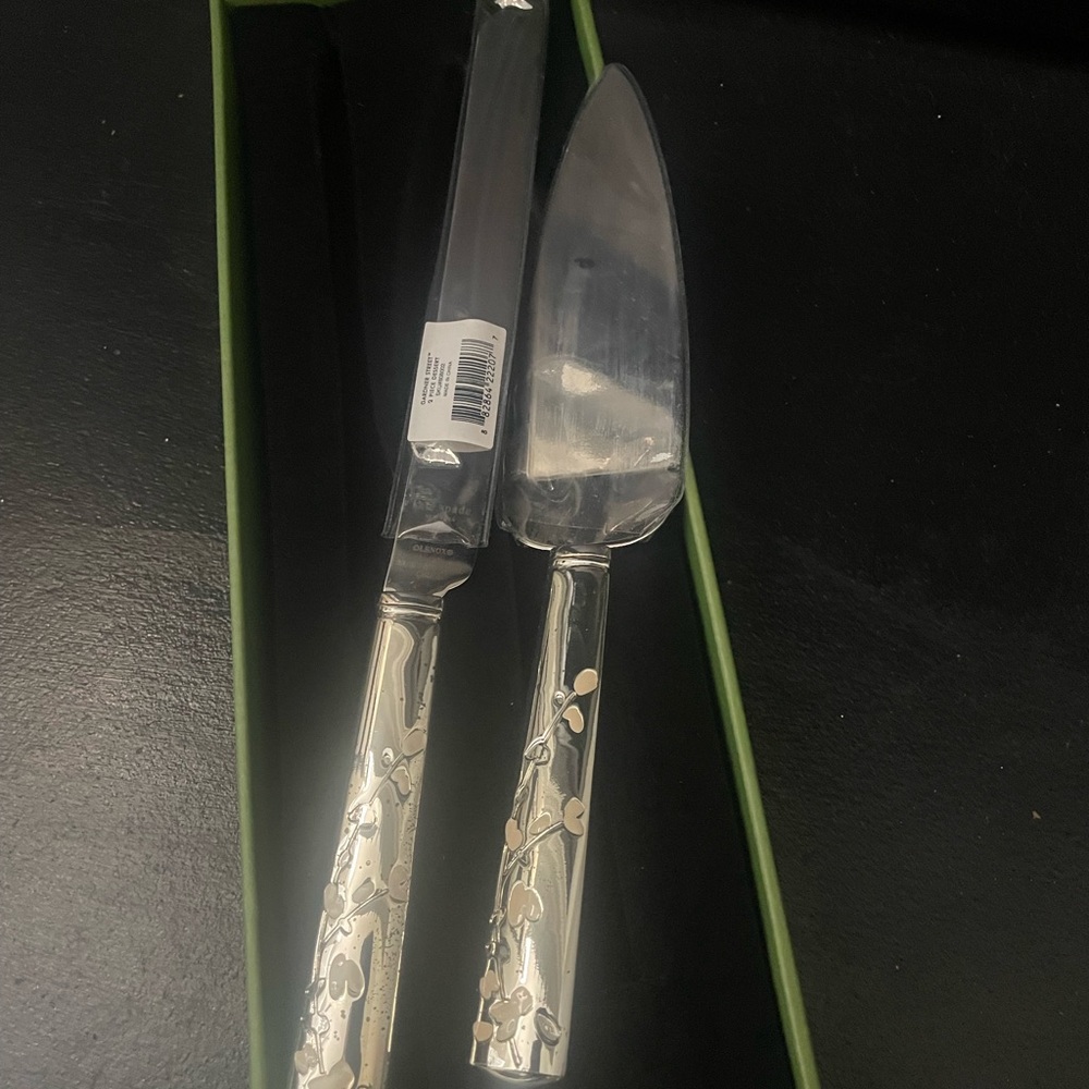 Kate Spade x Lenox Cake Server & Knife Set - New In Box - Picture 2 of 7